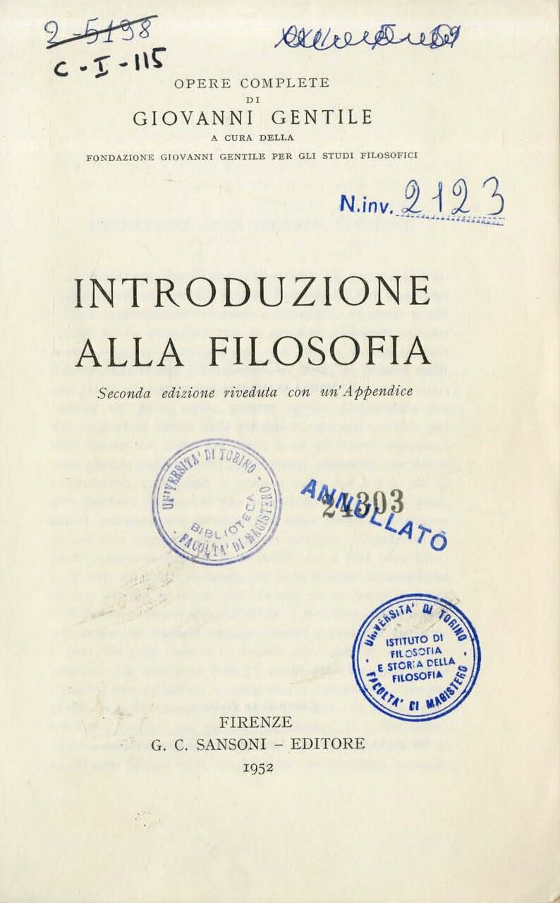 Introduzione Alla Filosofia