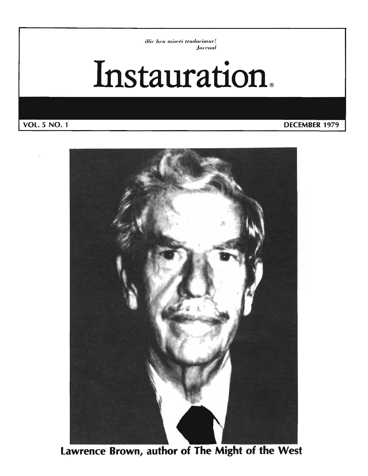 Instauration-1979-12-December-Vol5-No1